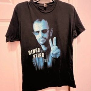 Ringo Starr & His All Star Band 2014 concert tee, small Black tee.